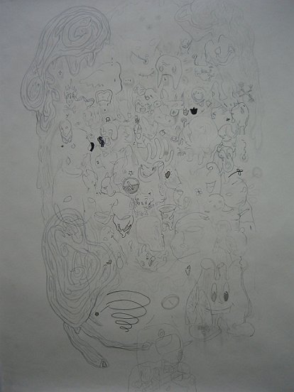 „o.T. / w.T“, 2005-2006, Zeichnung / Drawing, 125 x 90 cm