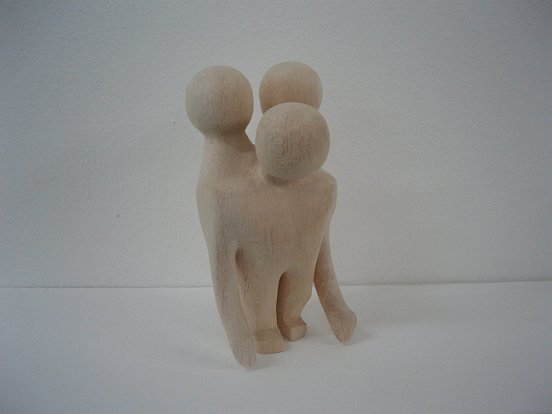 „Trimvirat“, 2009, Balsa Holz / Balsa Wood, Ca. 19 x 8 x 10 cm