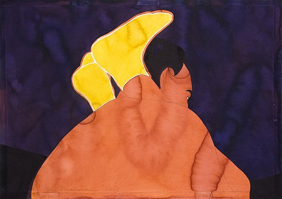 Ohne Titel V, 2003, 70 x 100 cm, watercolor on paper