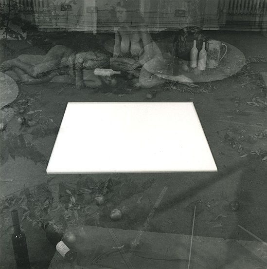 Four Subjects Evenly Divided Around A Prepared Base, 2004, c-type print on museum board, 72 x 82 cm