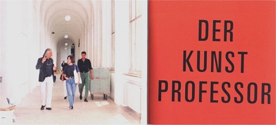 Der Kunstprofessor, 1992, laminated c-print on sintra, lacquer, enamel & aluminium, approx 120 x 75  cm